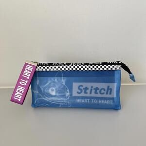 Stitch Light Weighted Dual Compartments Pencil Pouch NEW
